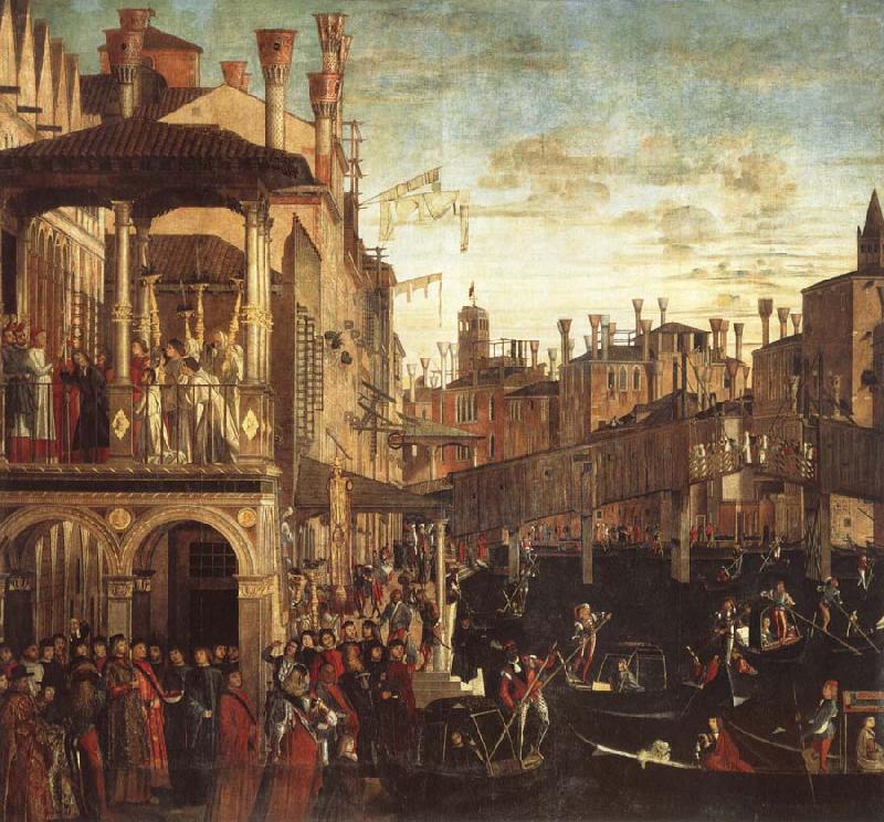 Vittore Carpaccio Cure of a possessed man through the patriarch of Grado oil painting picture
